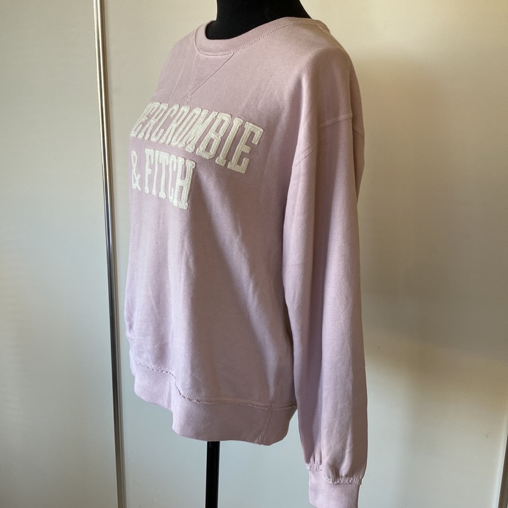 ❤️SOLD❤️ NWT Abercrombie & Fitch Womens Sweatshirt Pullover Beige/Tan Medium - Picture 5 of 10